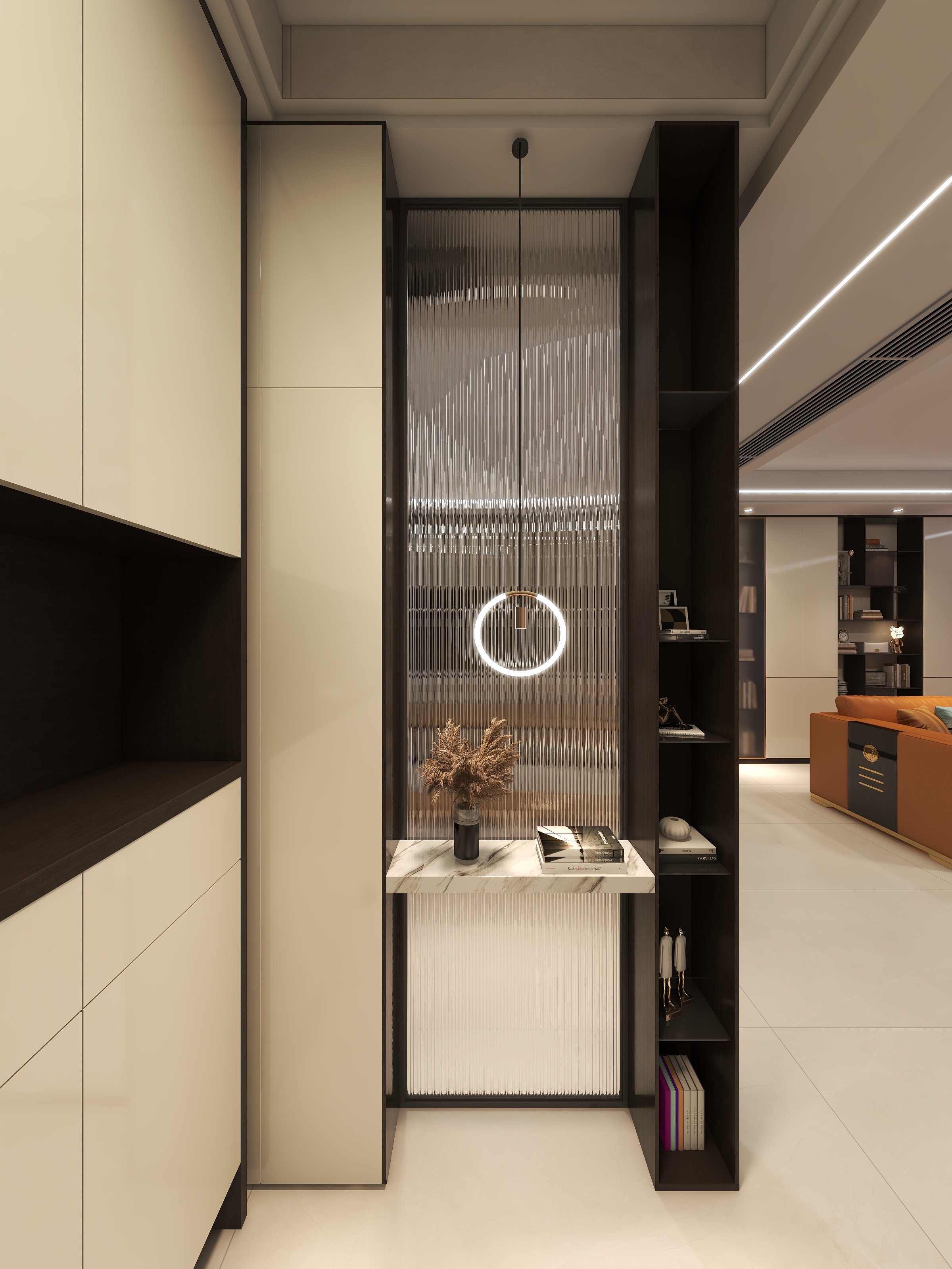 奶爸王工-（聚齐装饰）文澜府3-3-7-2效果图-夜晚-装修设计方案