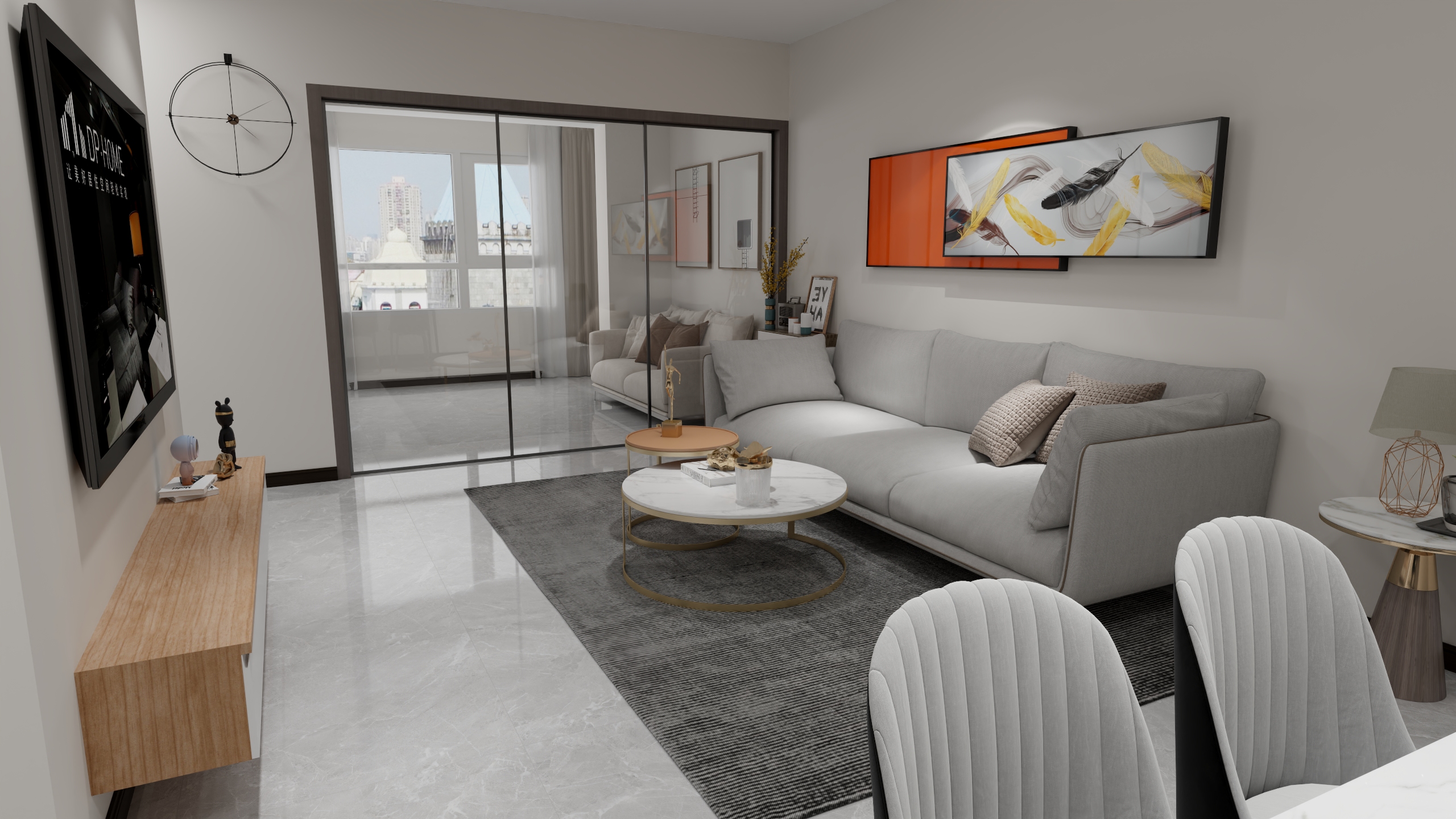 全案设计师-张迪-夹河明珠12-装修设计方案