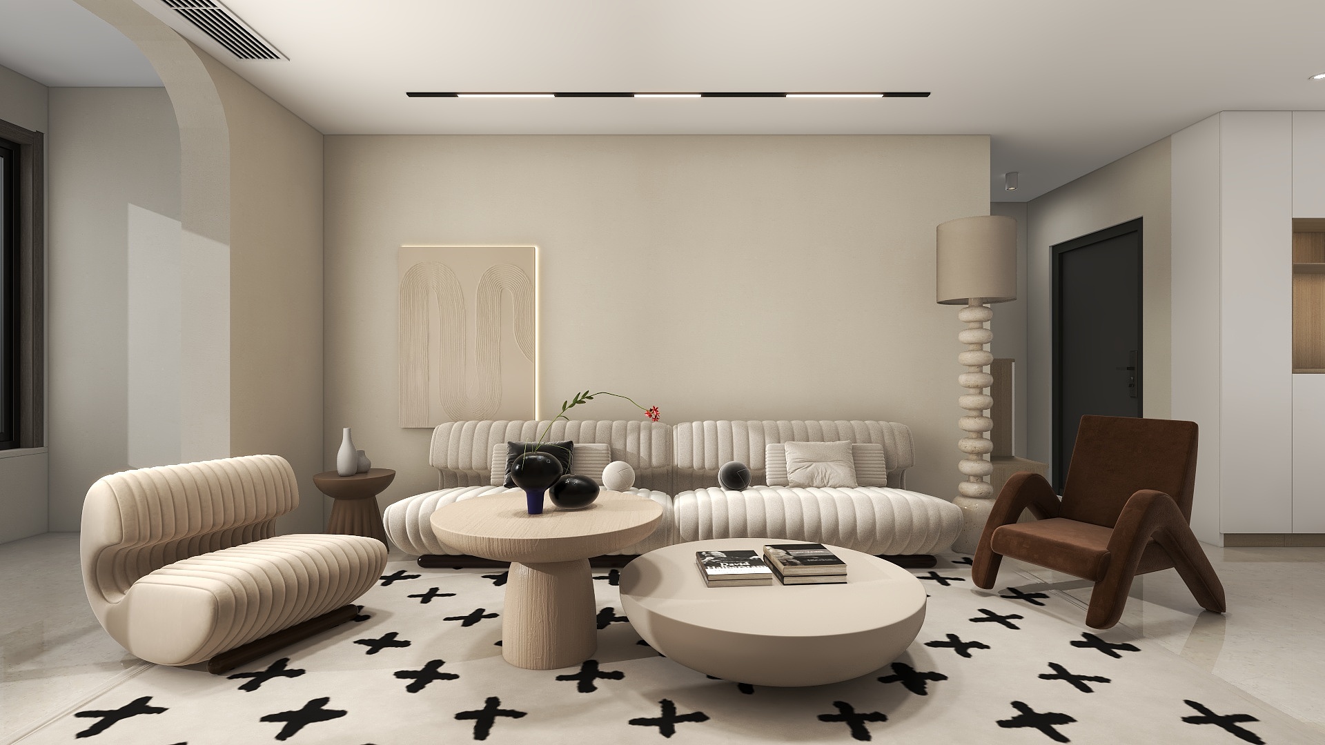 迪斯尼在逃米奇-天禧明庭84㎡3室-装修设计方案