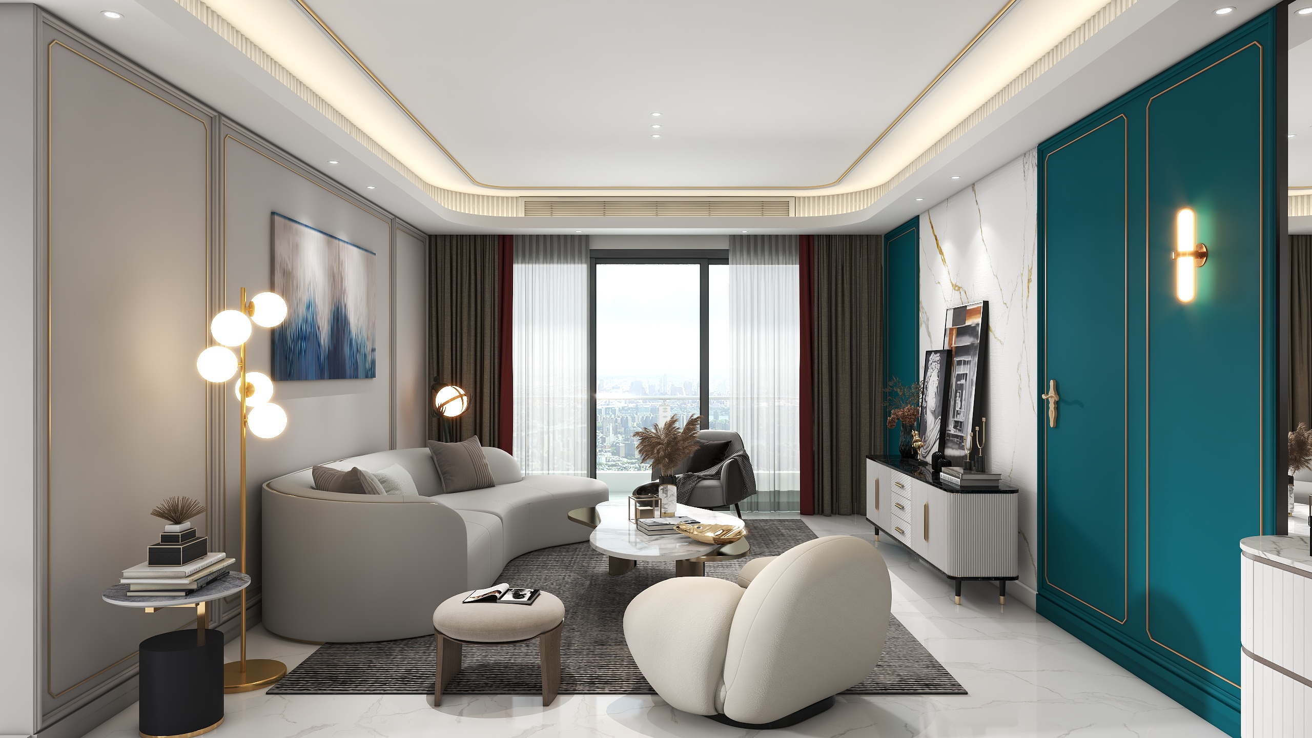 郑欣慧设计师-132㎡5室装修效果图