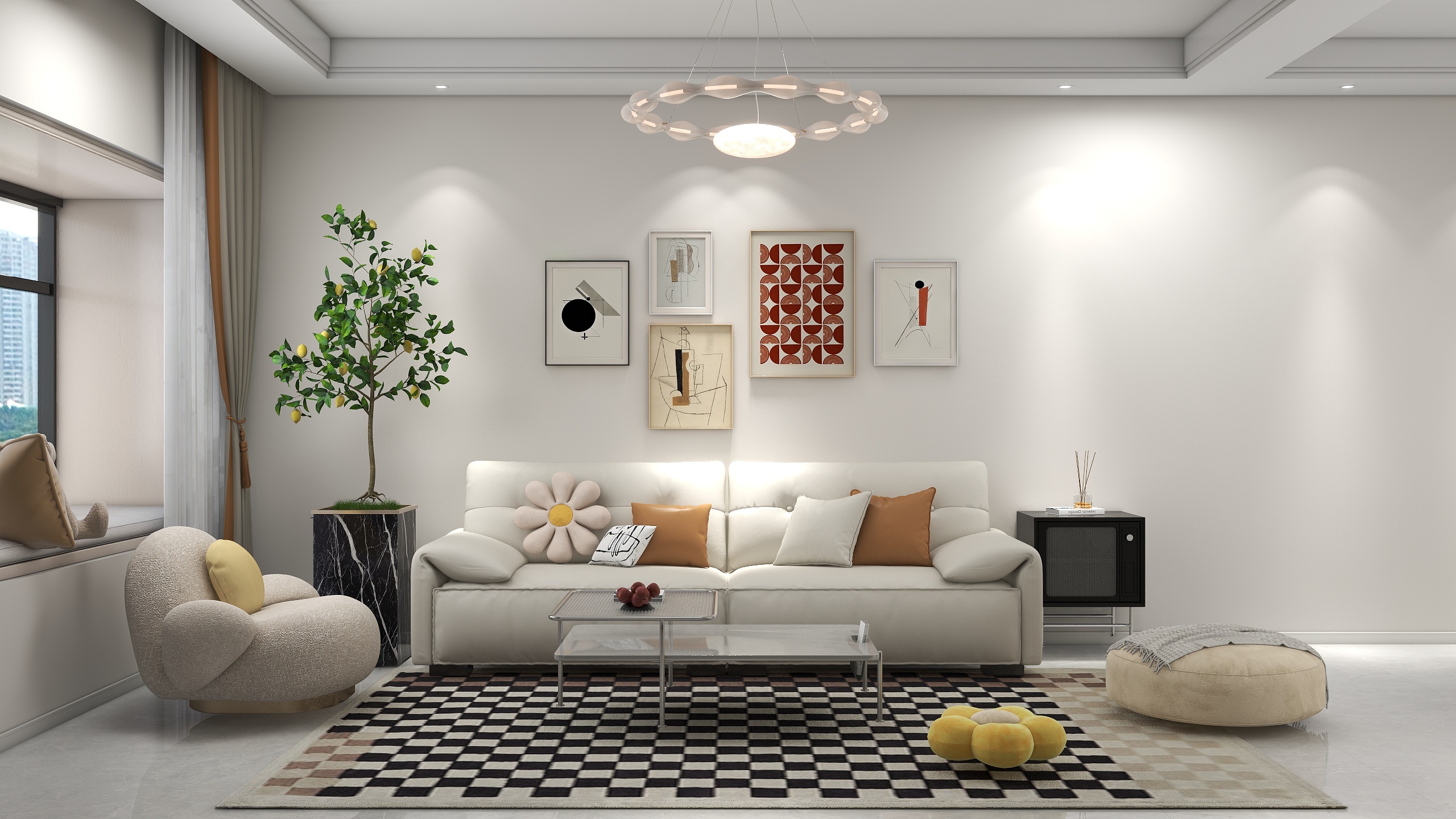 Asunny001-绿城明月兰庭95㎡3室-装修设计方案