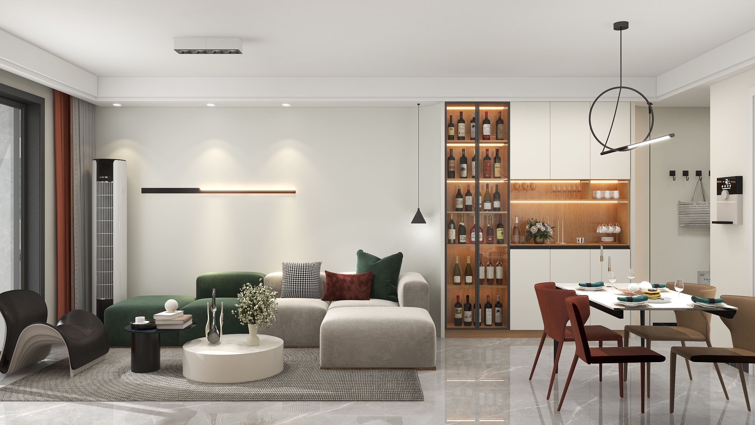 吴卓-99㎡三室现代简约风格-装修设计方案