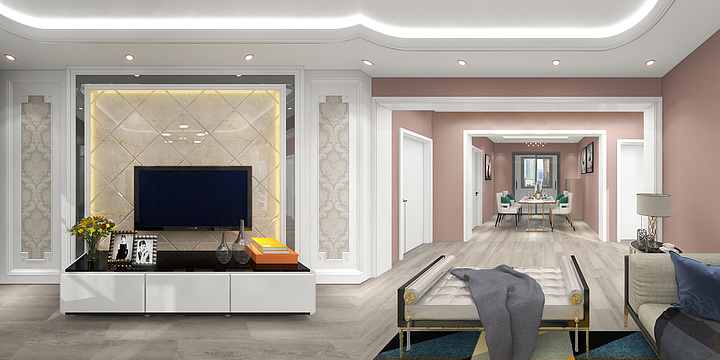 新疆喀喜特喜公司装饰设计部-石榴花高层    帕提古丽老师-装修设计方案