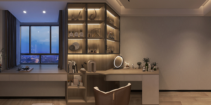 设计图-middot--东园135平户型效果-装修设计方案