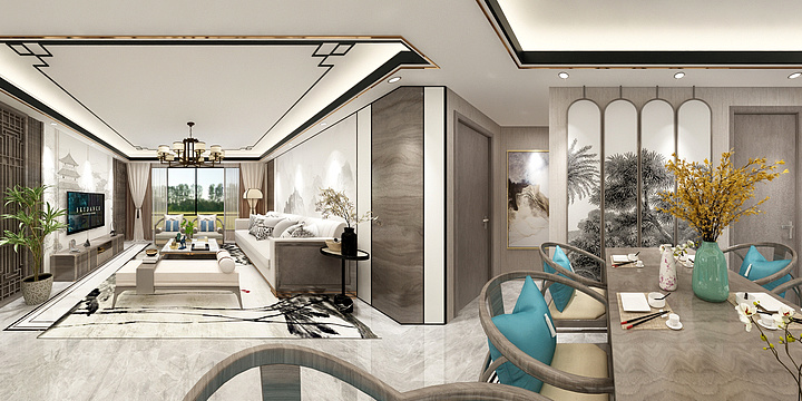 品味人生hu-140平新中式 -榻榻米-装修设计方案