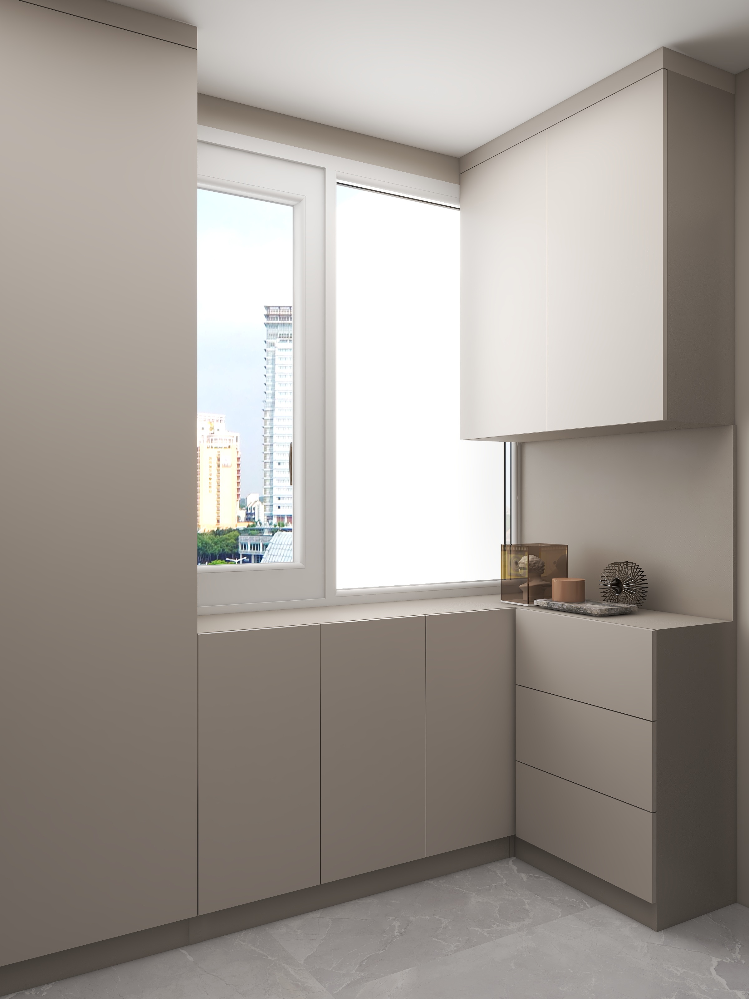 壹诺设计工作室-112㎡4室-现代简约装修效果图