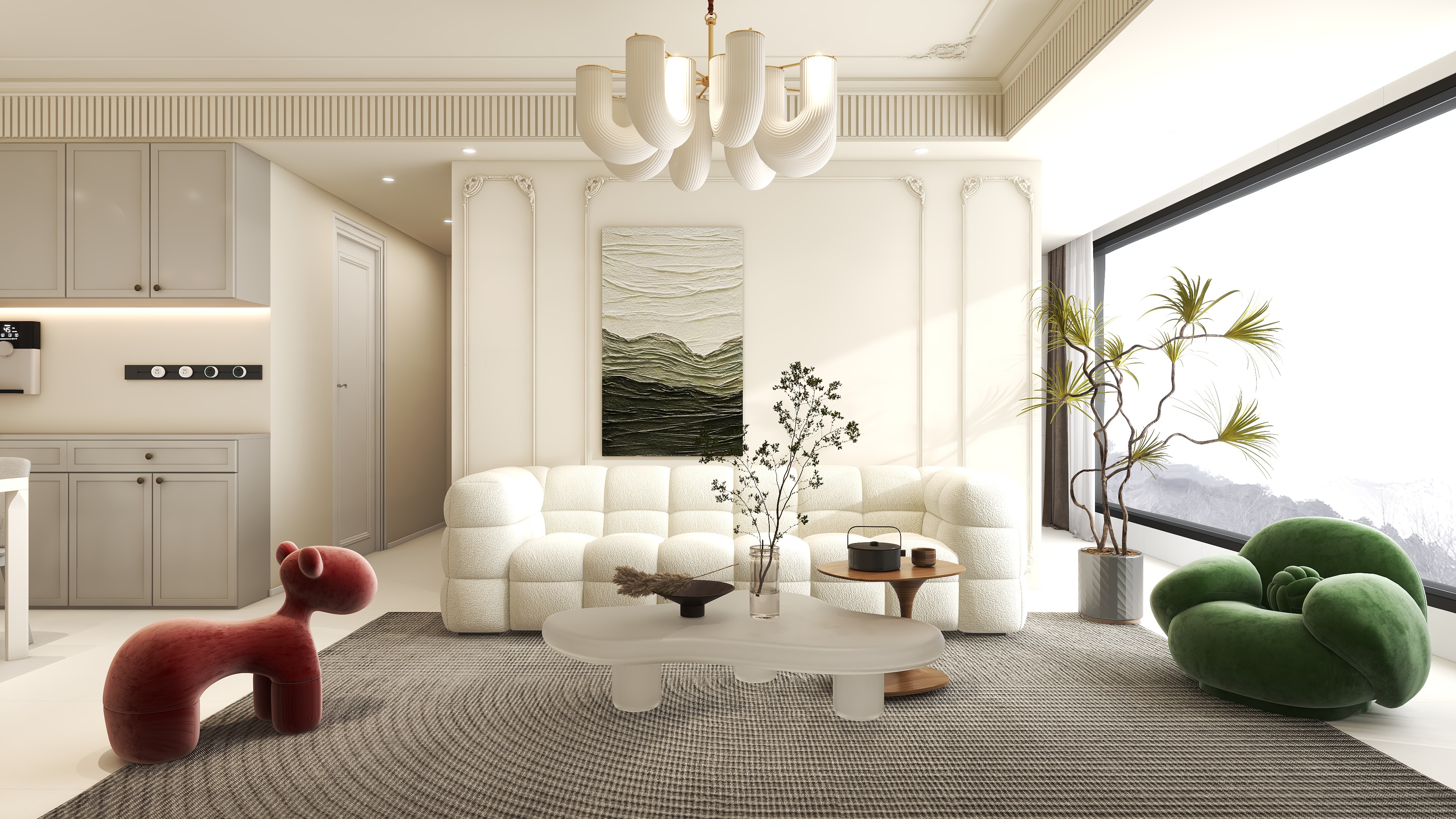 海盐百得胜全屋定制-小区房92㎡3室-装修设计方案