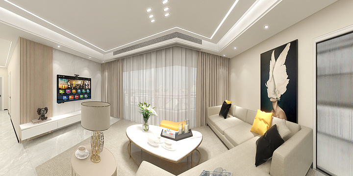 深圳市建海装饰设计工程有限公司-海岸城6栋一单元2905坚哥135平-装修设计方案