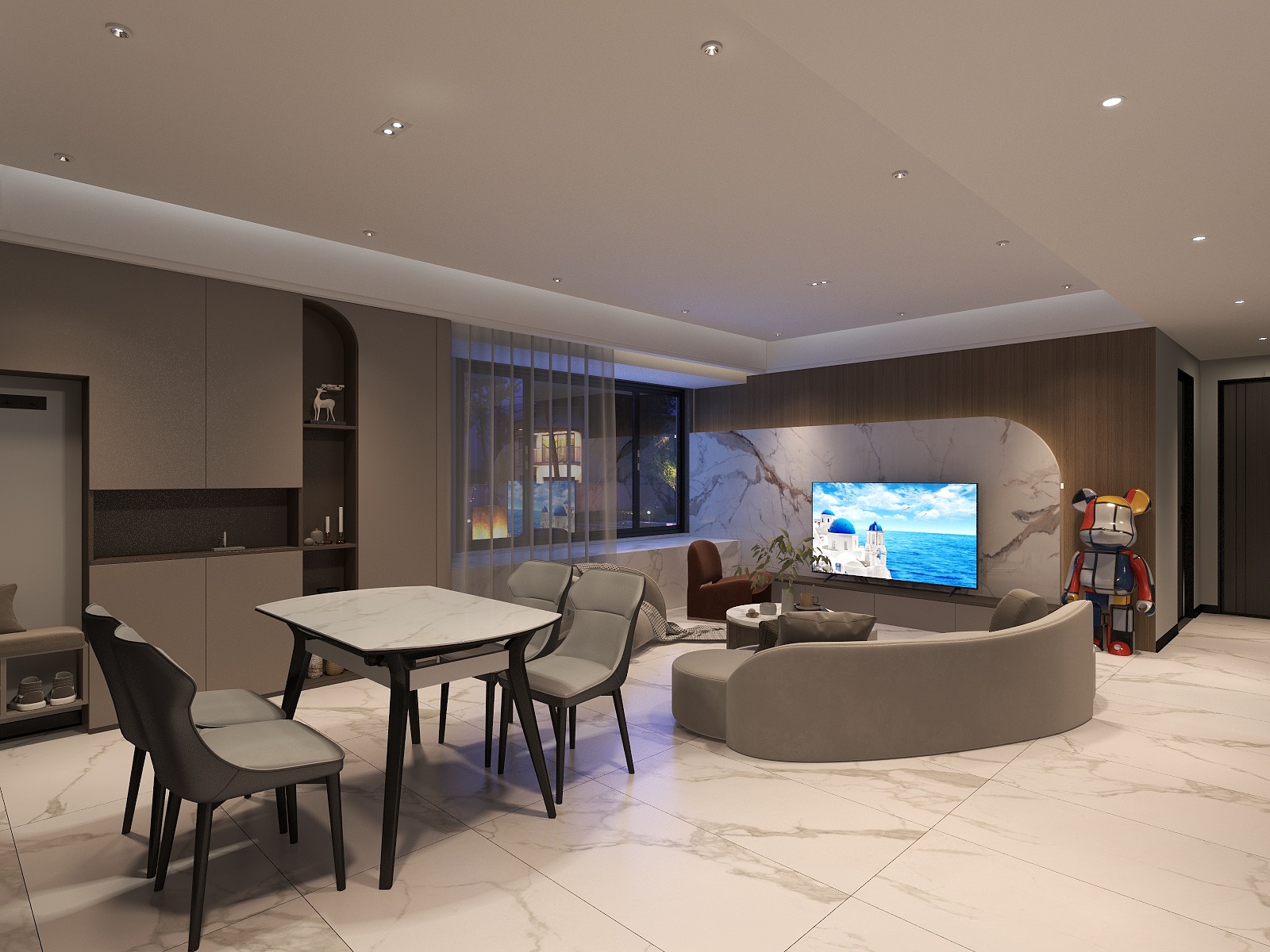 设计师郑显旭-北湖一号107㎡3室-装修设计方案