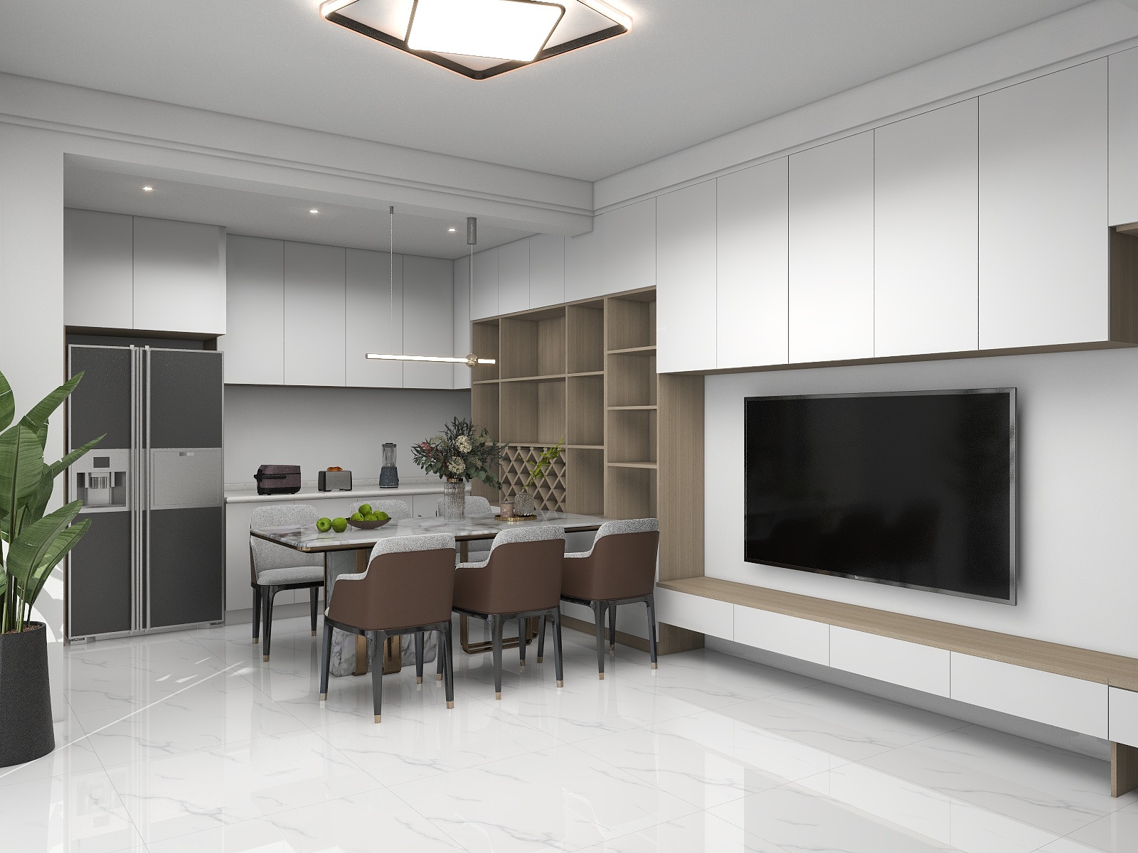 阳光紫罗兰-温馨一室改两室小家-装修设计方案