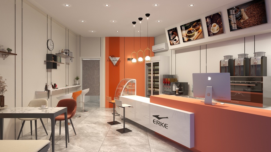 智阁装饰__若若-奶茶店装修效果图