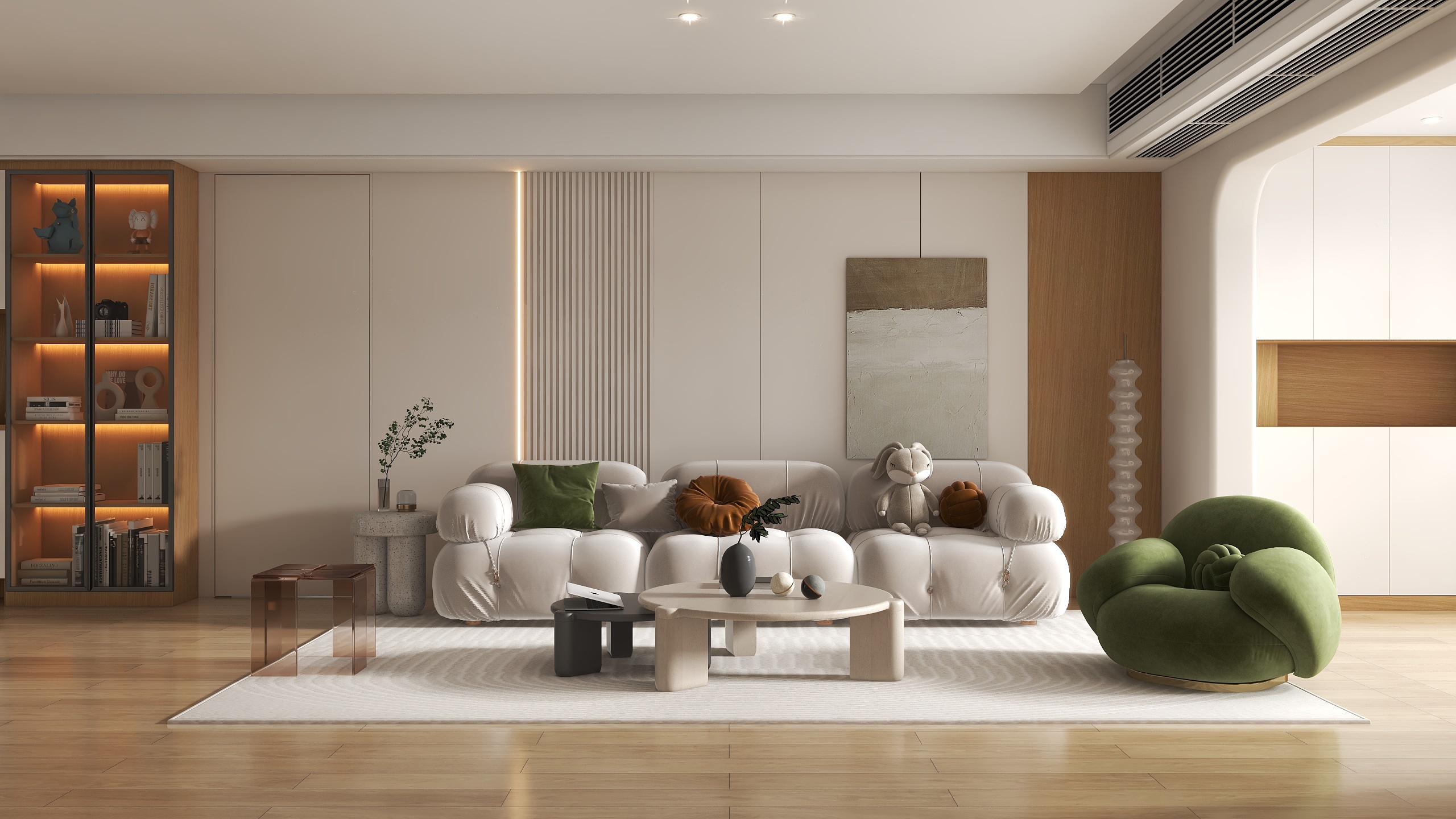 室内设计LSM-现代奶油风-整套案例-副本-装修设计方案