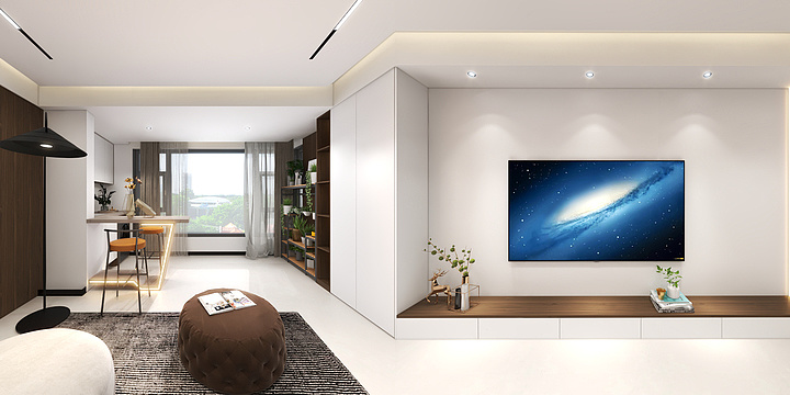 榆林好莱客-磨砂贝壳粉-陕西榆林-逸晟一品-装修设计方案