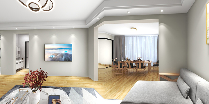 宏菊装饰-雨林时光28－205韩姐爱家装修设计效果图-装修设计方案