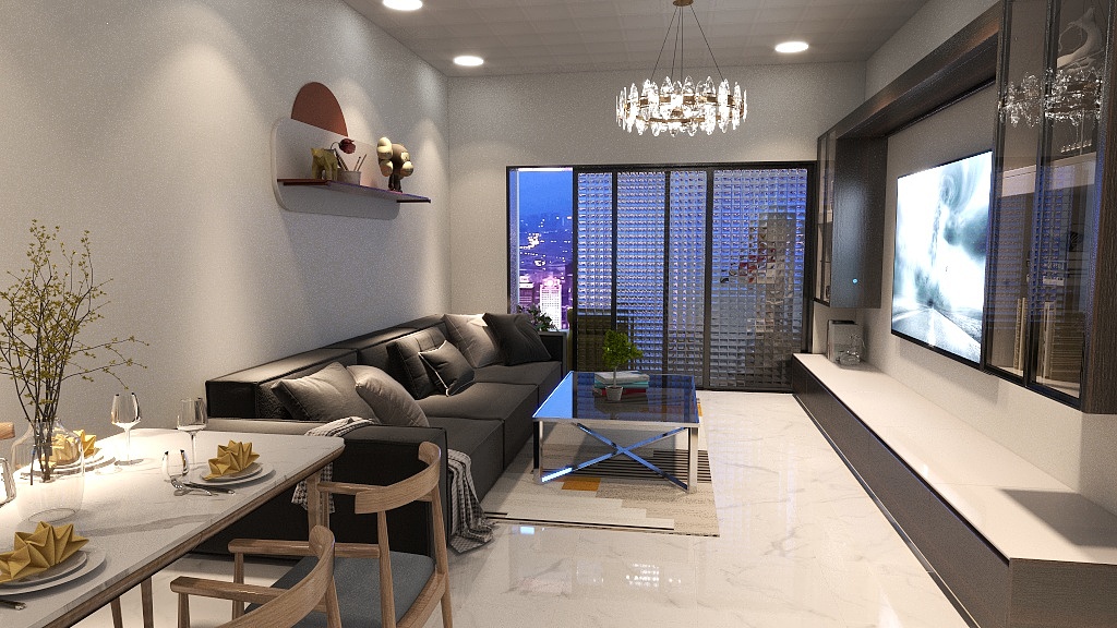 YSTSh-保利东湾85㎡装修效果图