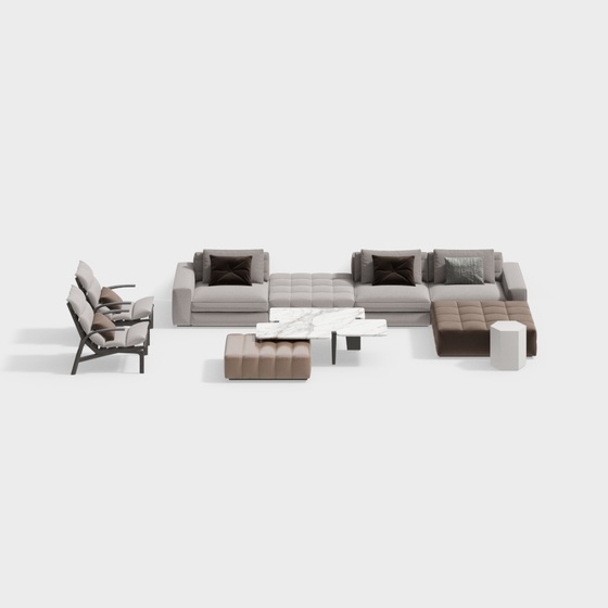 Modern Affordable Luxury Sectional Sofa