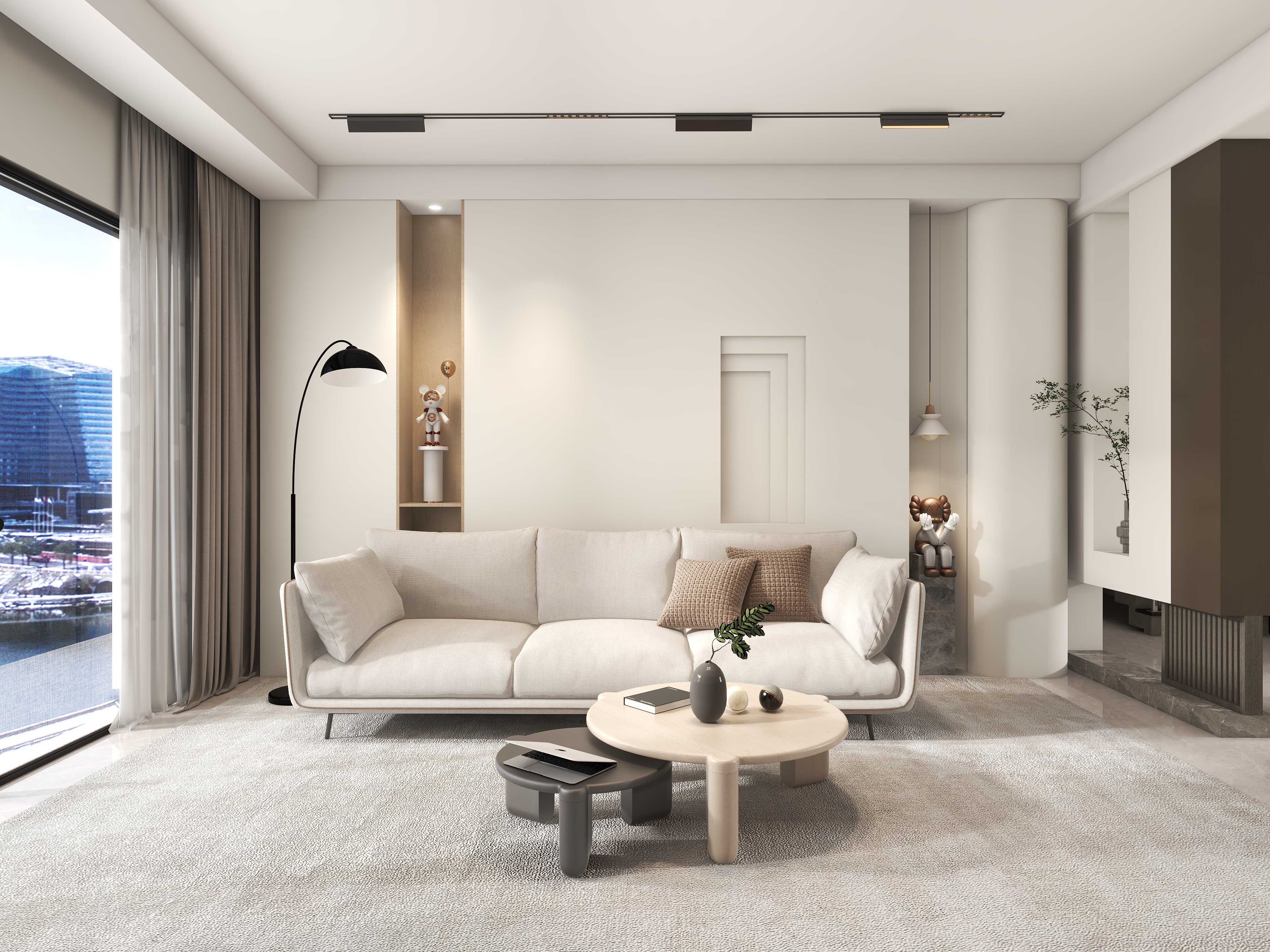 TVTOUO-180㎡现代极简四室 复式楼装修效果图