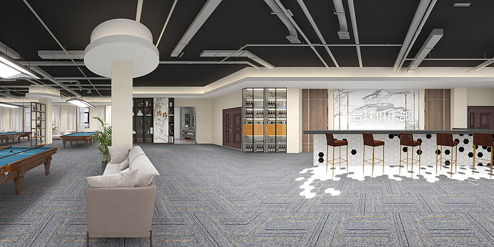纳雍则名则灵设计工作室-桌球室-装修设计方案