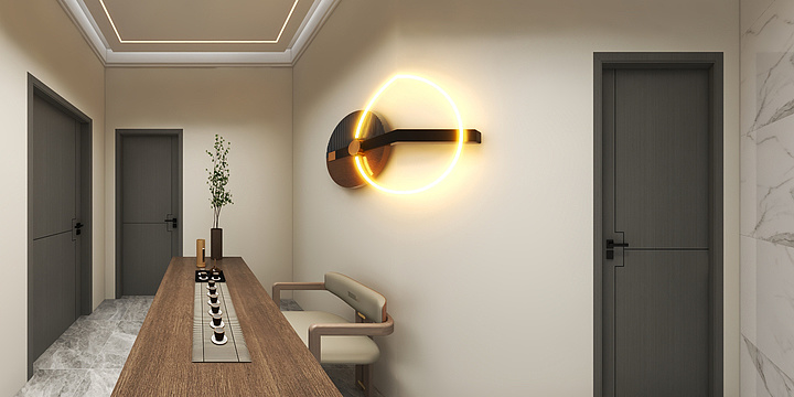 设计师暖阳-美乐迪对面~墙砖-改灯-装修设计方案