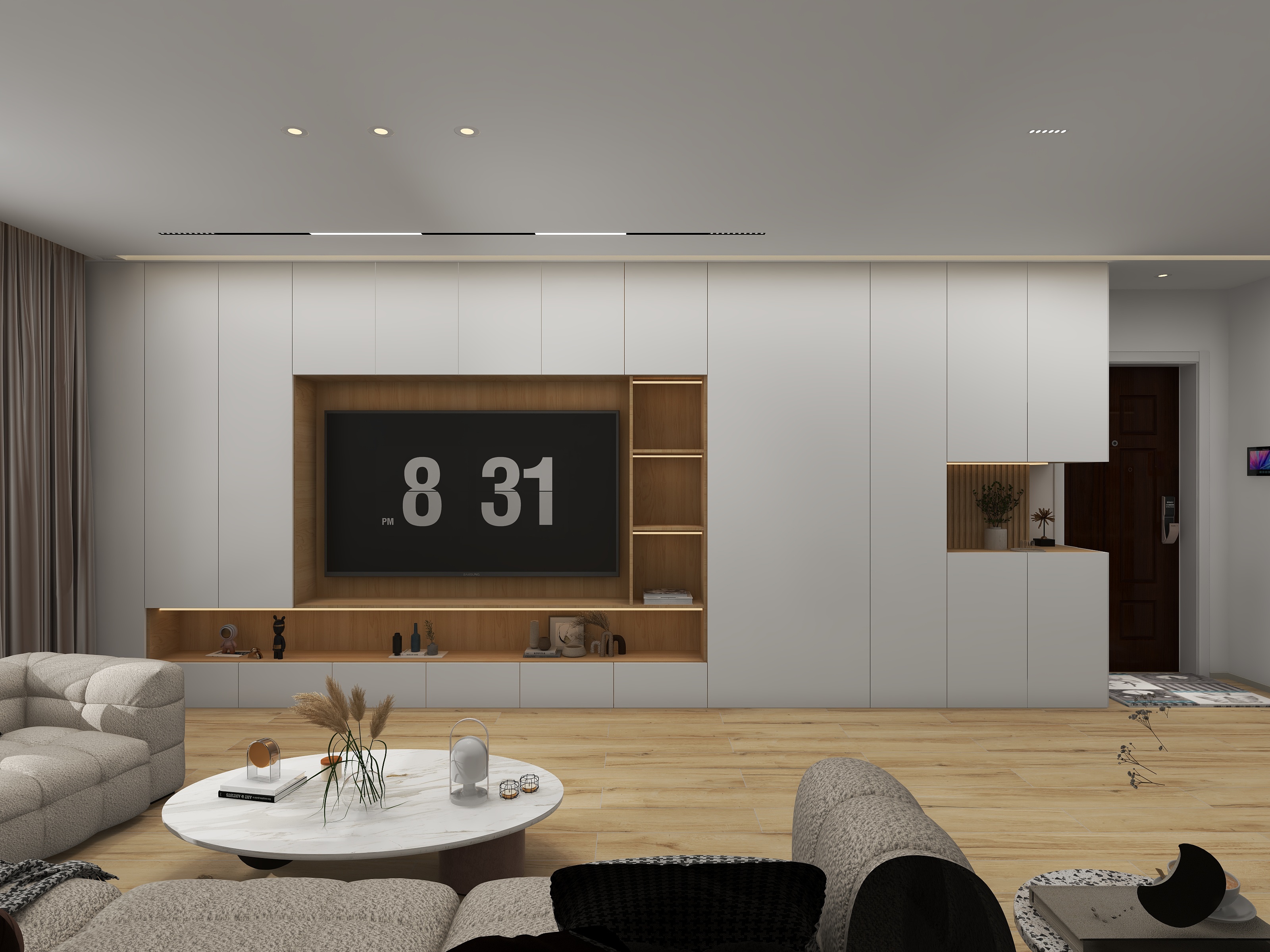 设计师張鹏-中益悦江之光99㎡展示案例-装修设计方案