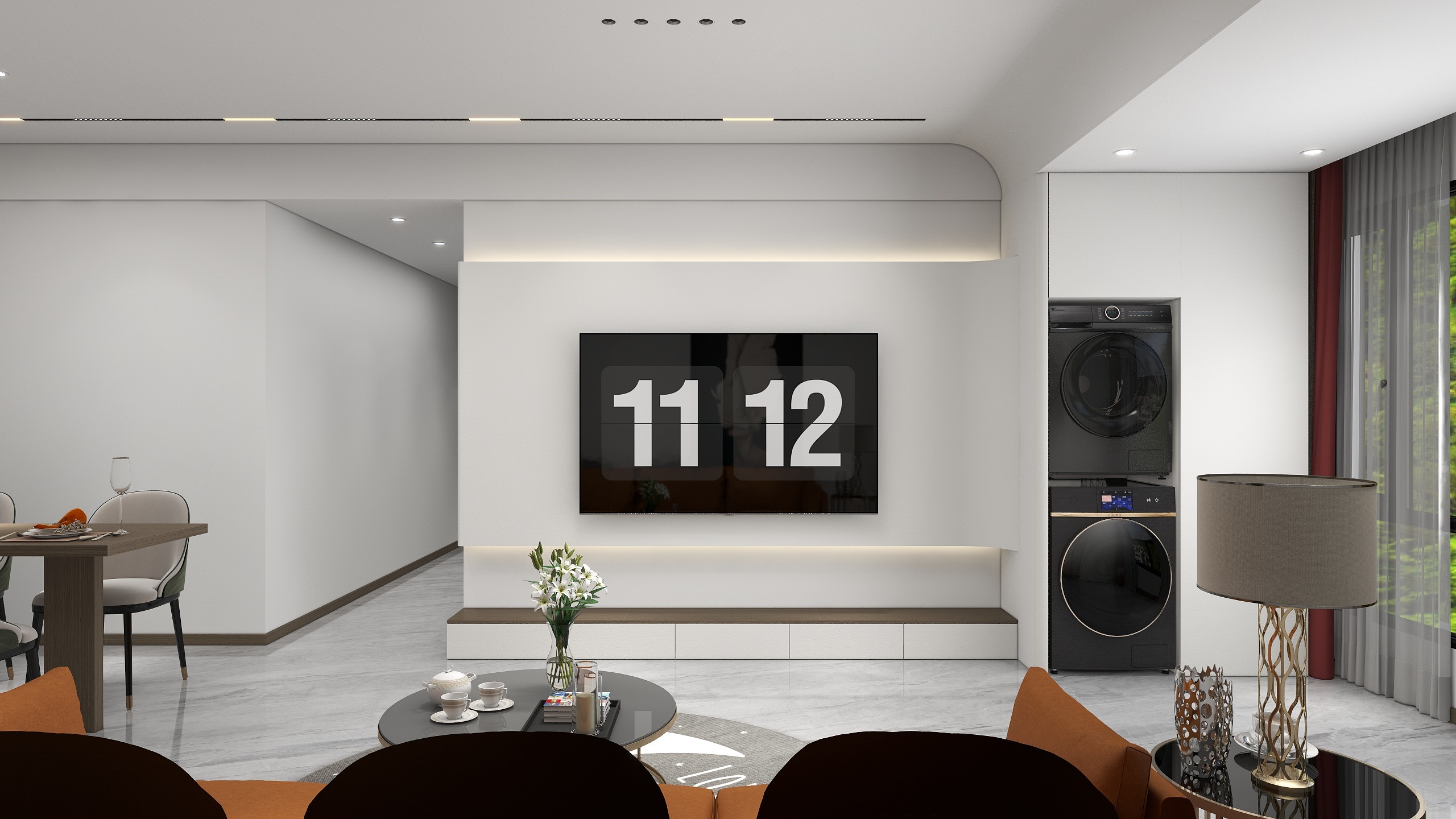 艾格全屋定制-海洲御园现代简约47㎡-装修设计方案