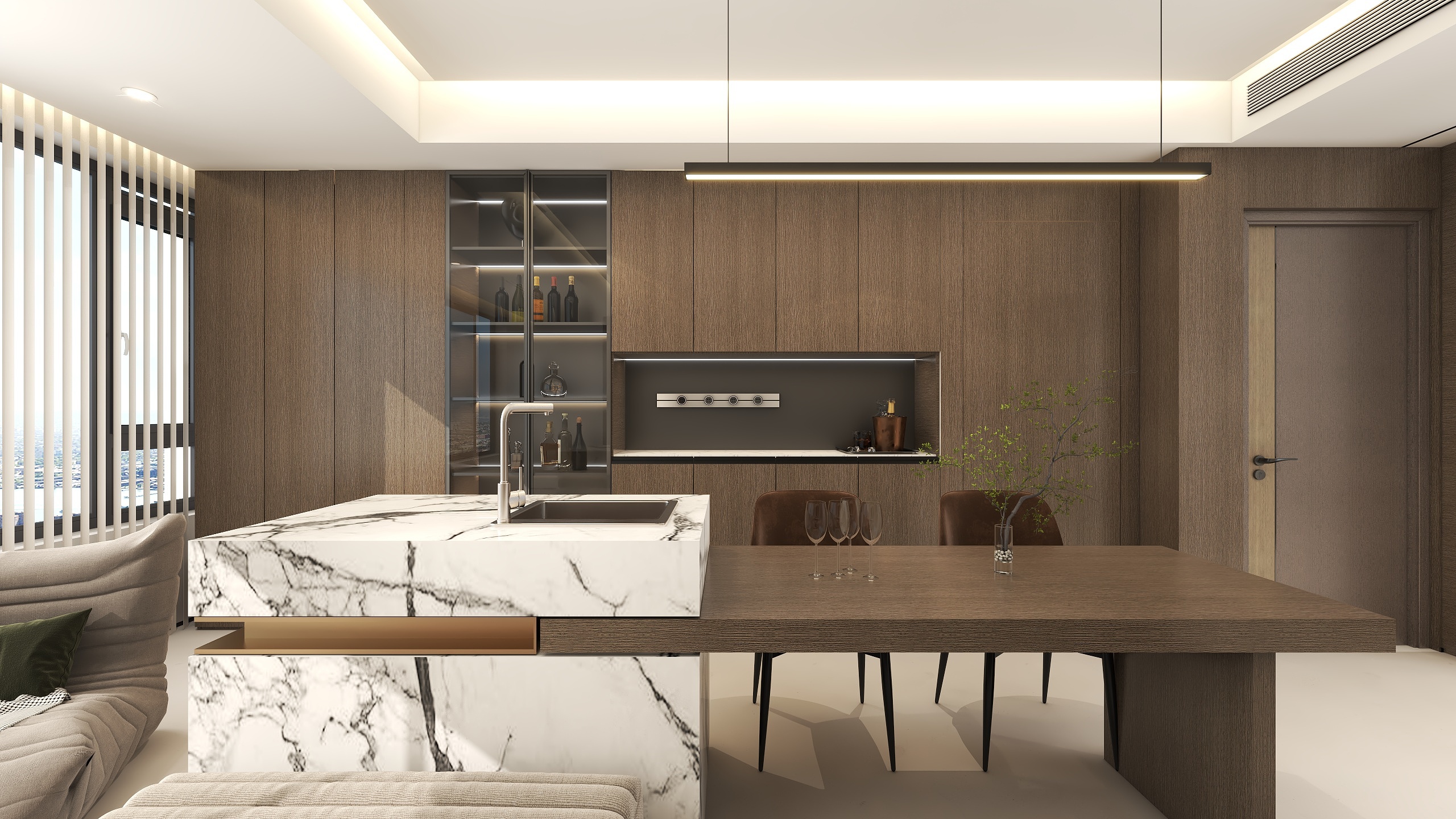 欧派全案设计任豪-绿城 明月滨河 现代意式-装修设计方案