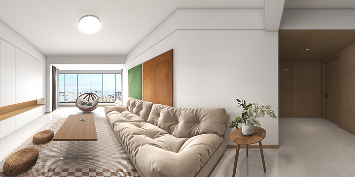 随风-明珠花园  110㎡   4室-装修设计方案