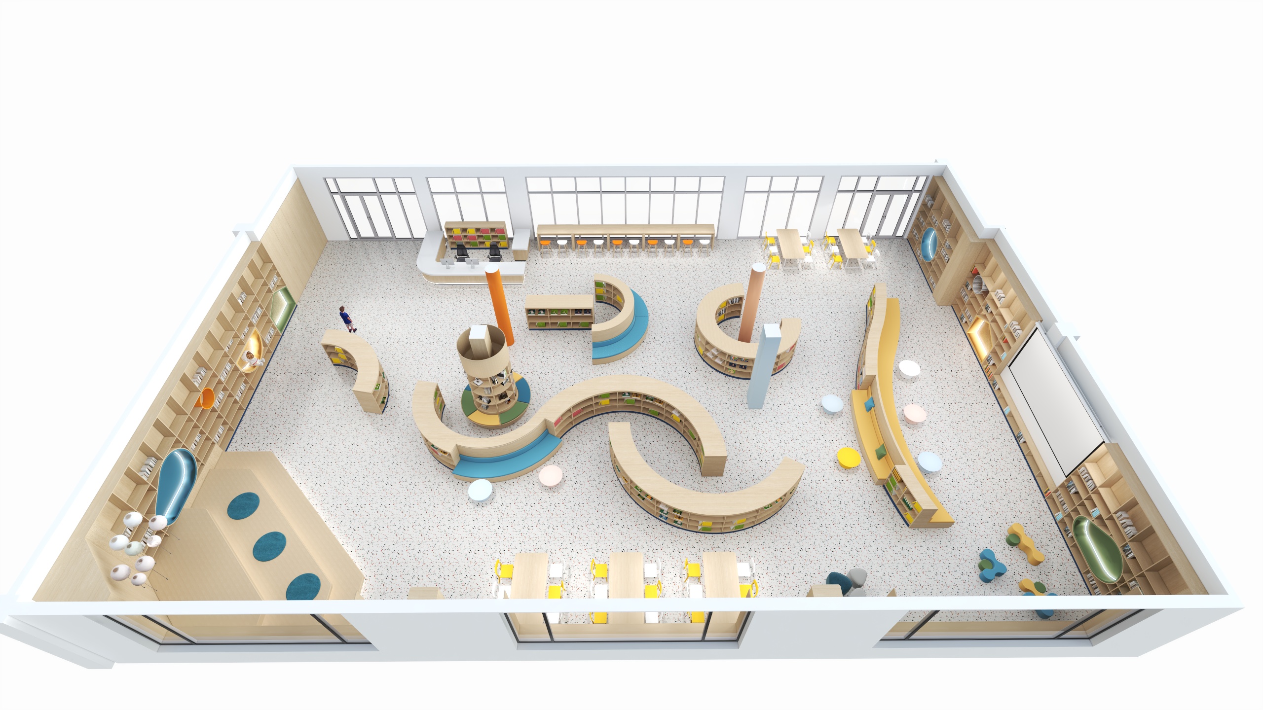 奋斗D青春-温州实验小学 图书馆-副本-装修设计方案