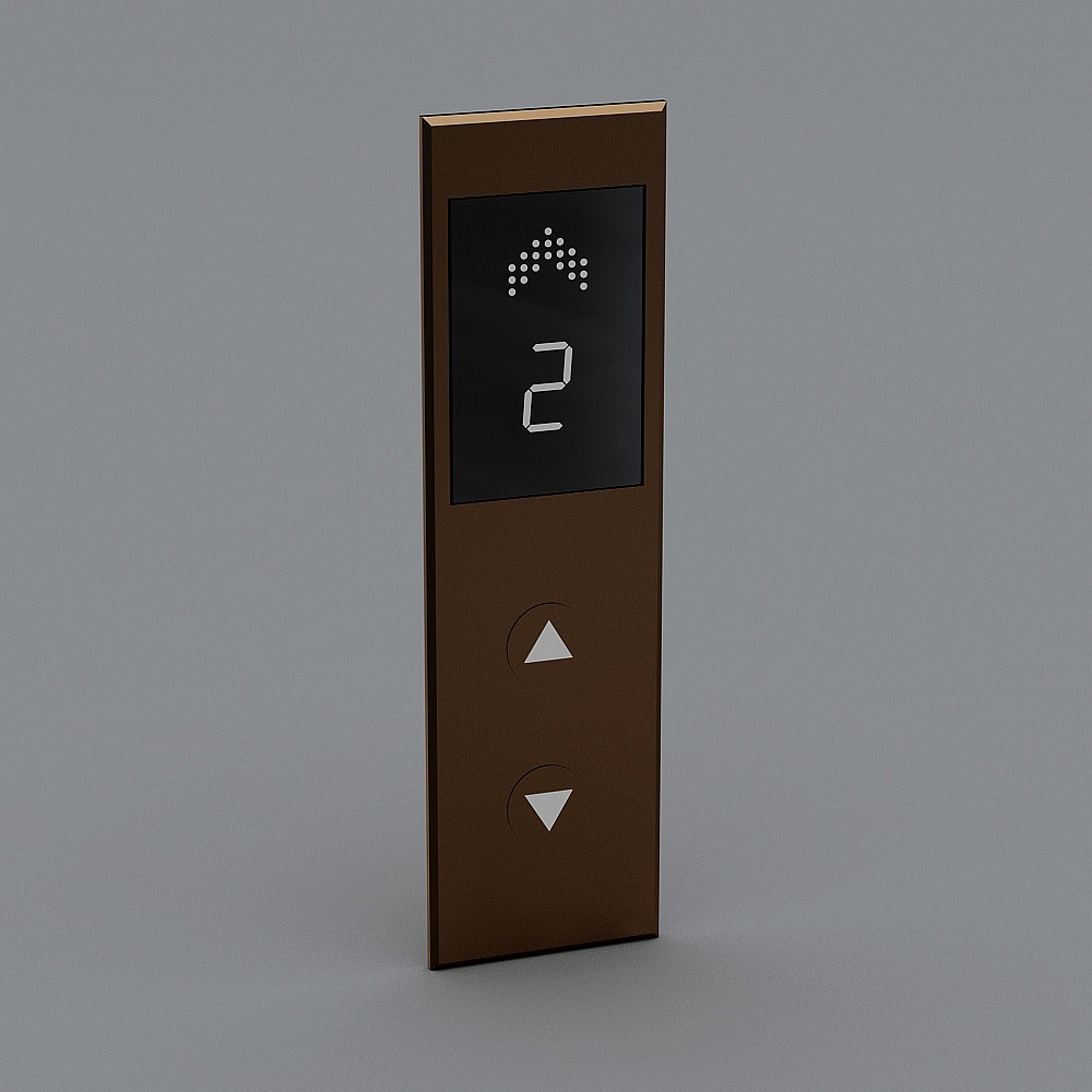 电梯按钮3D模型