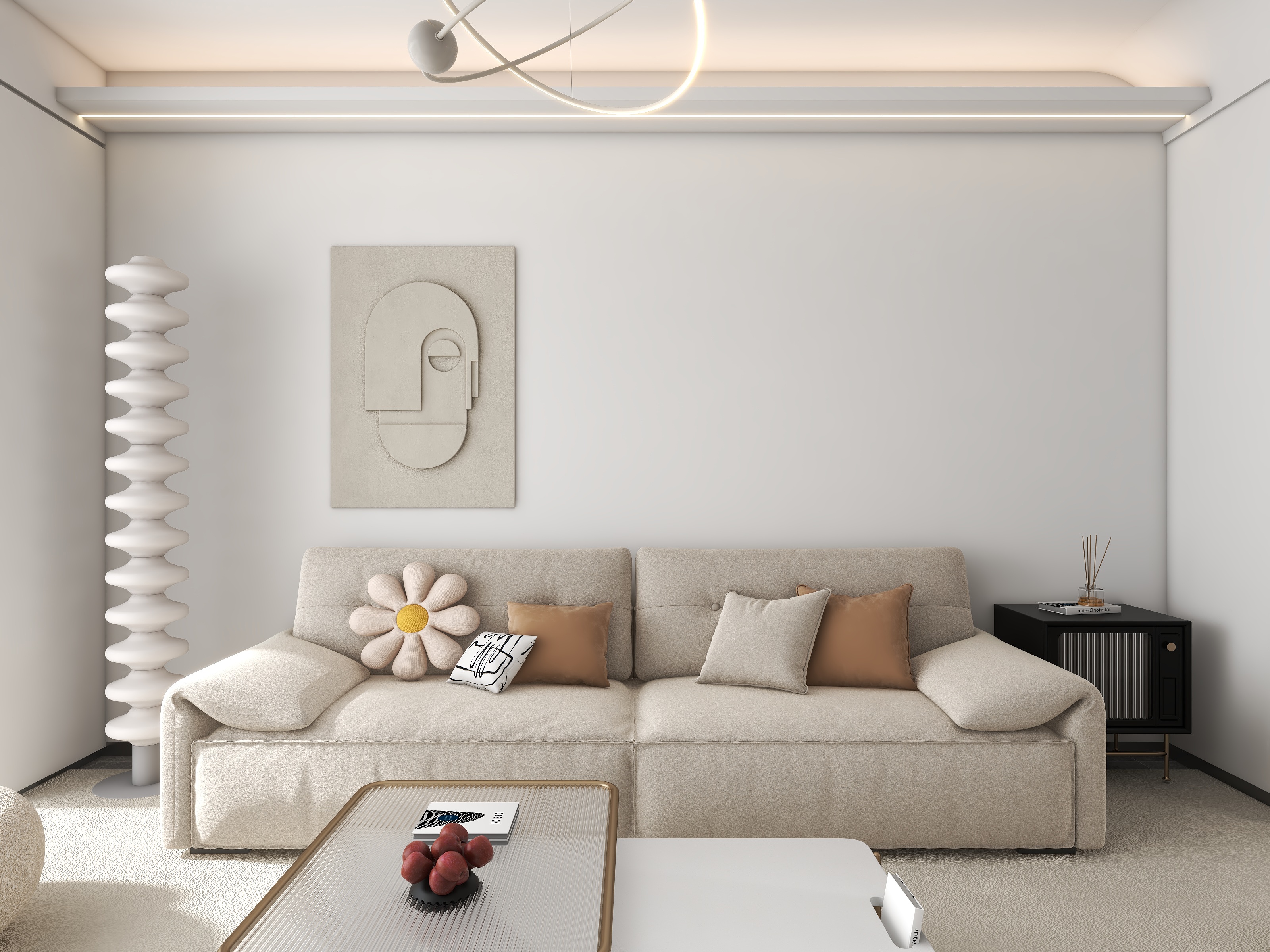 全案设计师李小龙-【现代原木】128平三居室装修效果图