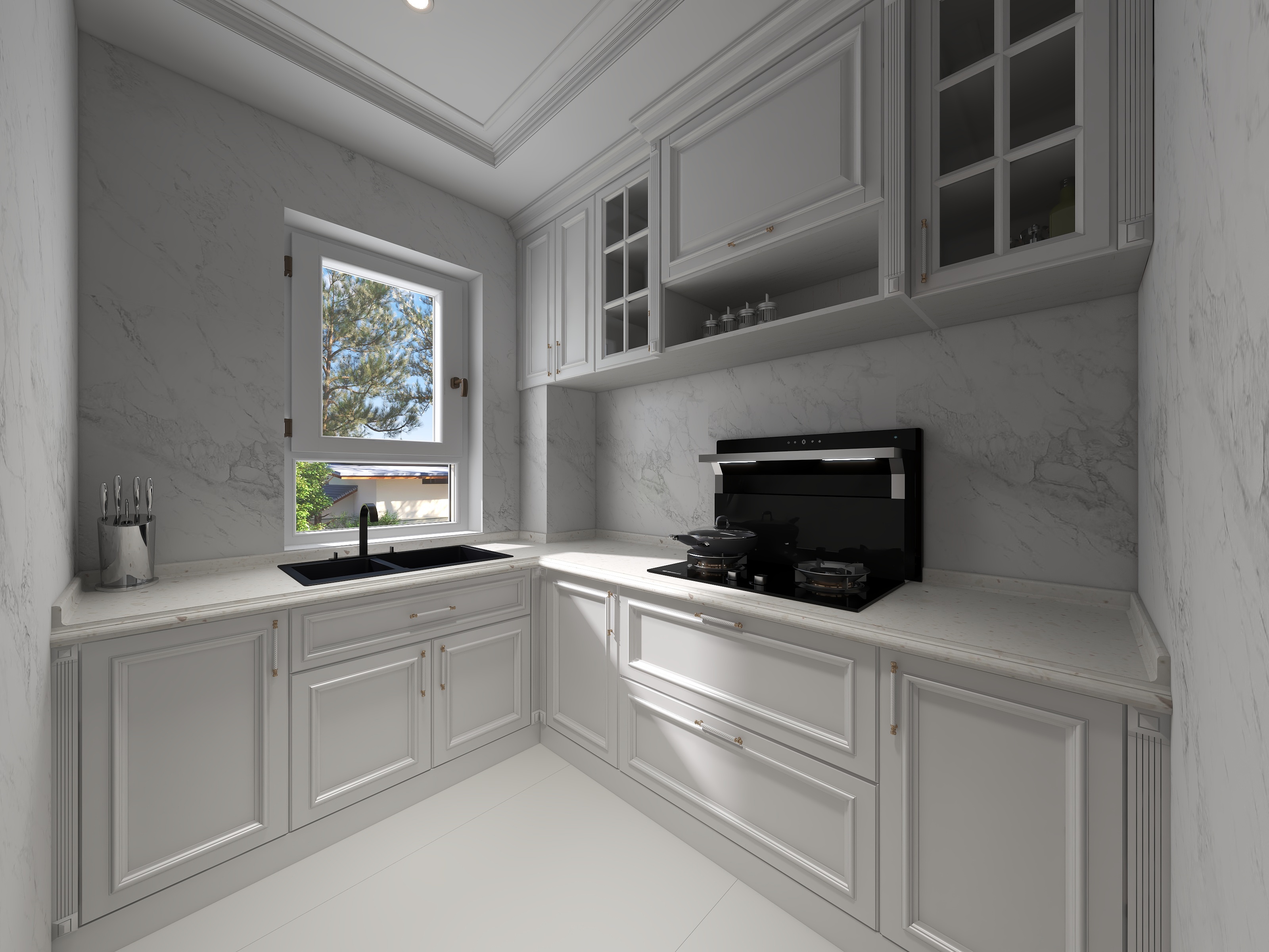 戴熤-维特奥美式厨房-装修设计方案