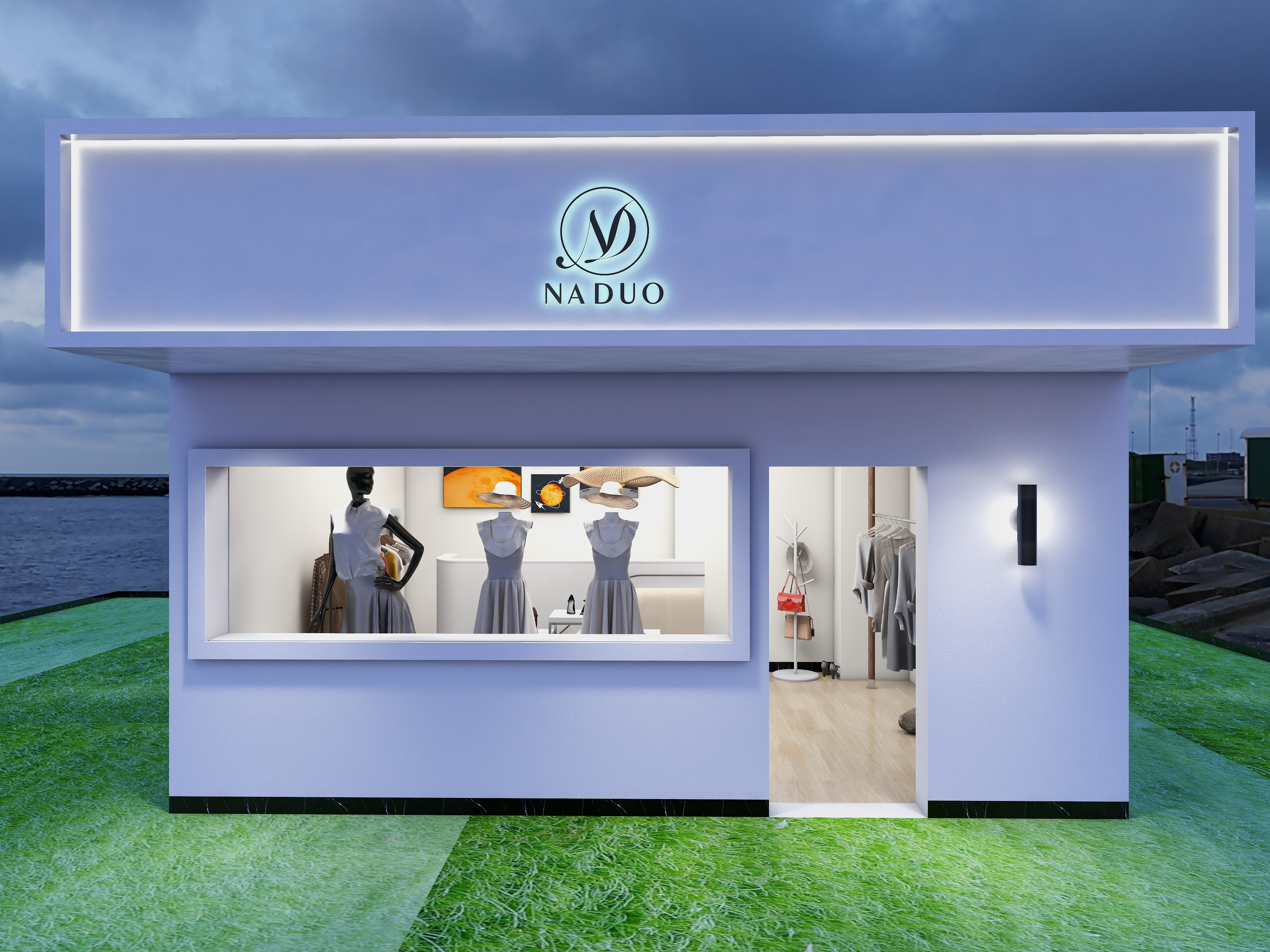 洛阳乐创广告-女装店装修效果图