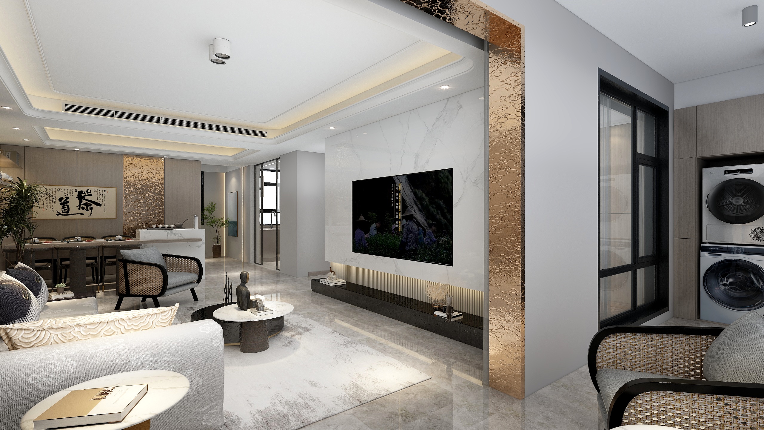 异开设计-融禅新中式住宅设计-装修设计方案
