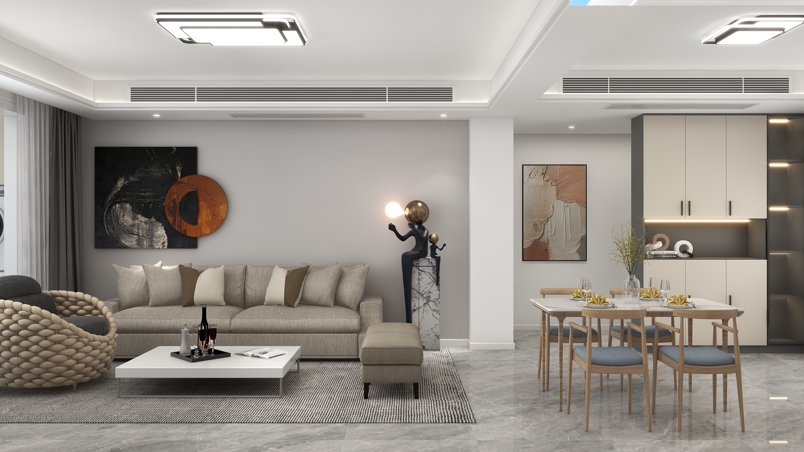 羽天雨地-优优滨海2-704-装修设计方案