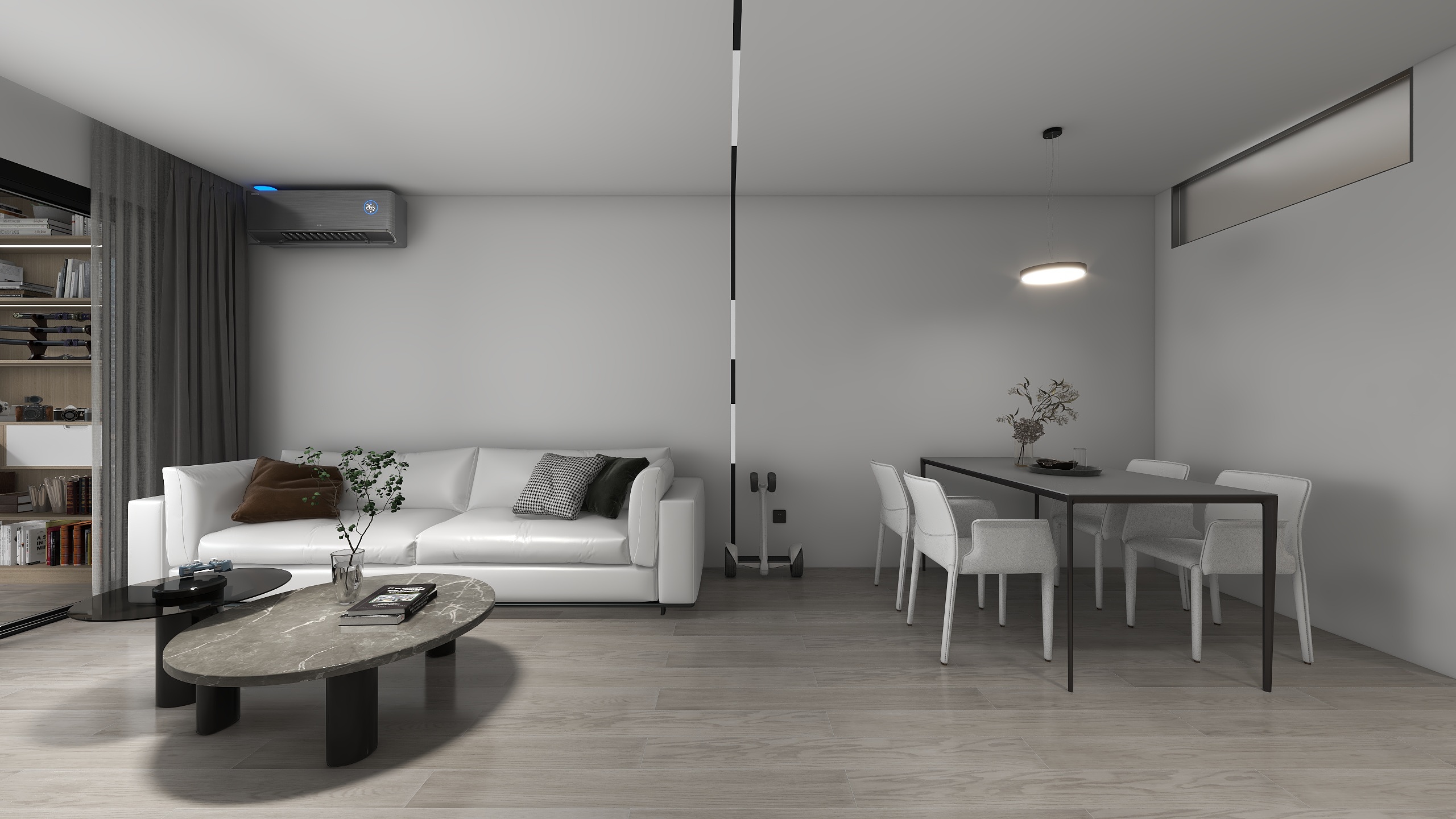 孤独的52赫兹-仁和佳园现代简约82㎡2室装修效果图