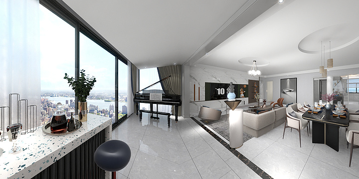 拂云Skjc-顺投紫雲里195㎡四室两厅三卫-装修设计方案