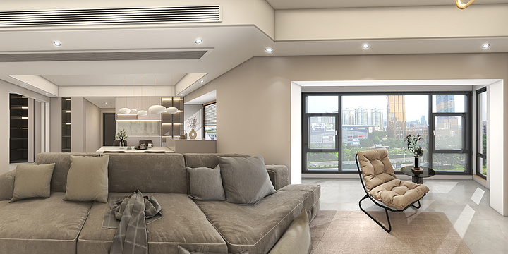 不会画图的明yeIh-财富广场名门天境6-401-装修设计方案