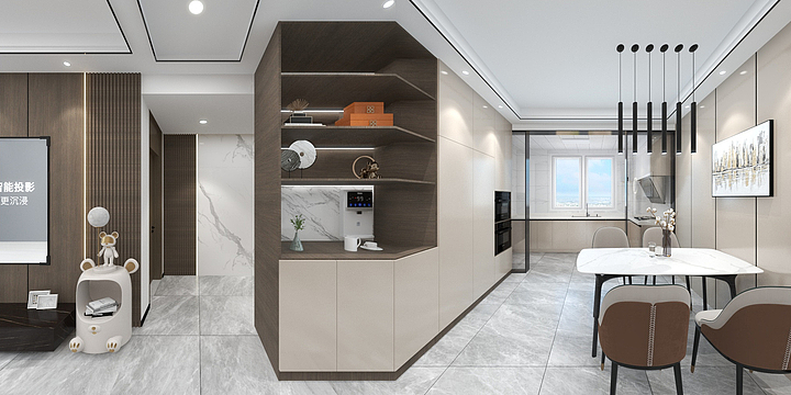 弹珠汽水里的星期同学1-未来城 6-2-802现代轻奢-装修设计方案