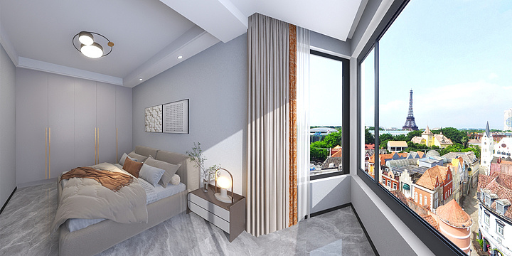 效果图表现I-新城丽都-主灯-装修设计方案