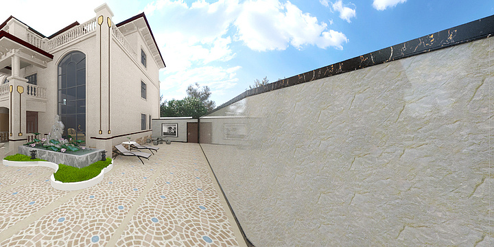 阿平爱设计-别墅入户鱼池方案-装修设计方案