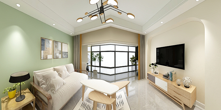 吕文凯-海德公园81㎡3室-装修设计方案