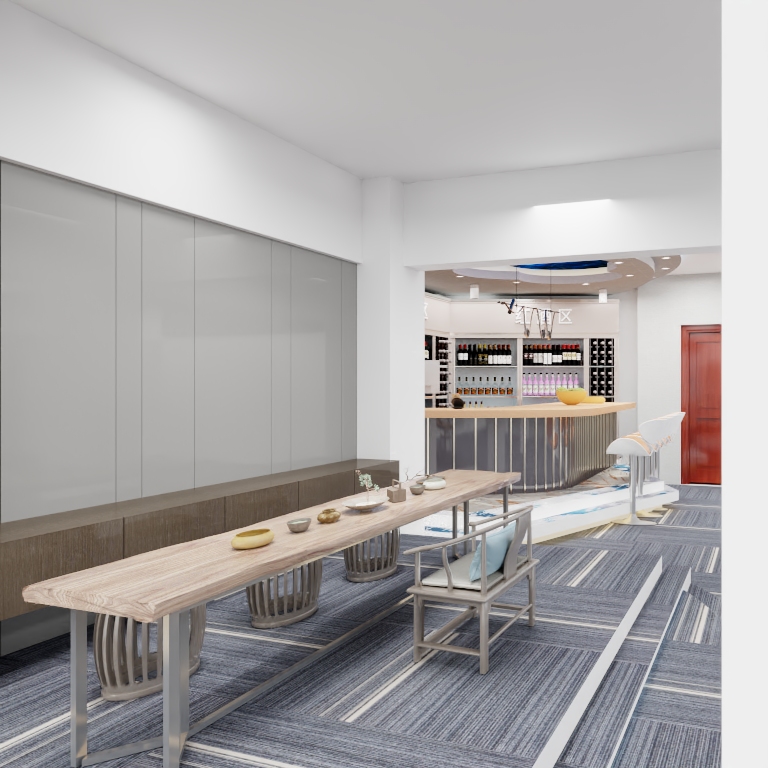 蓝色情绪的梦-自由者桌球室-装修设计方案