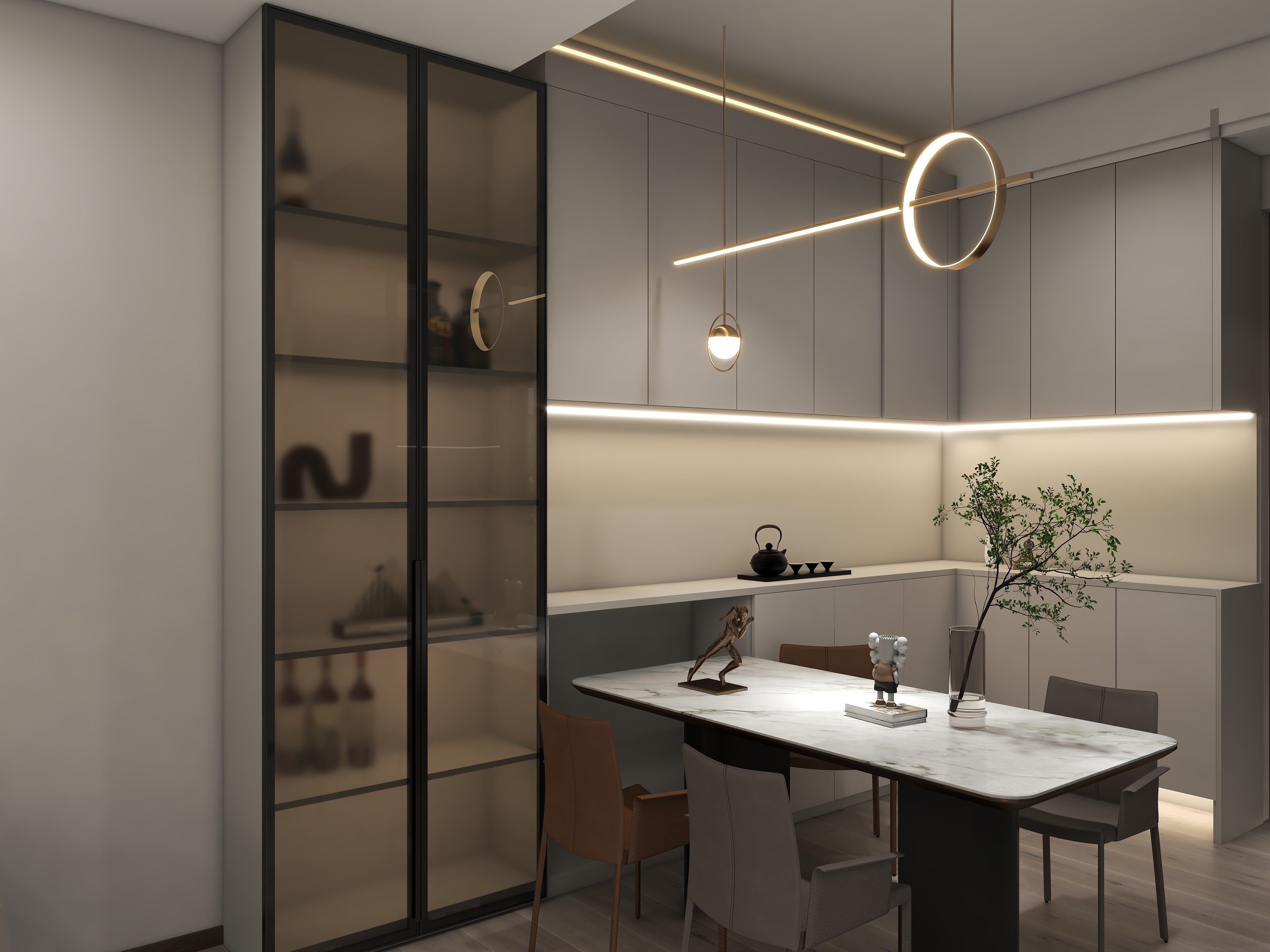 ZYJ设计工作室-锦绣樾江府83㎡3室装修效果图