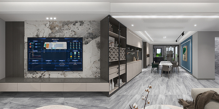 Jun太阳空间-帝景壹号院1-2801马总效果图-装修设计方案