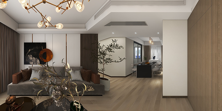 高端私人设计-仁恒.溪云雅苑-装修设计方案