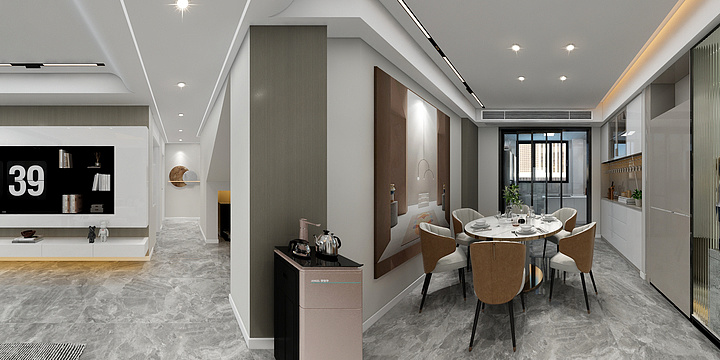 設記師陳源-箐山公园12-10-2复式楼轻奢风格-装修设计方案