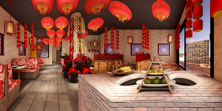 设计师陈佳鑫-东北饭店-装修设计方案