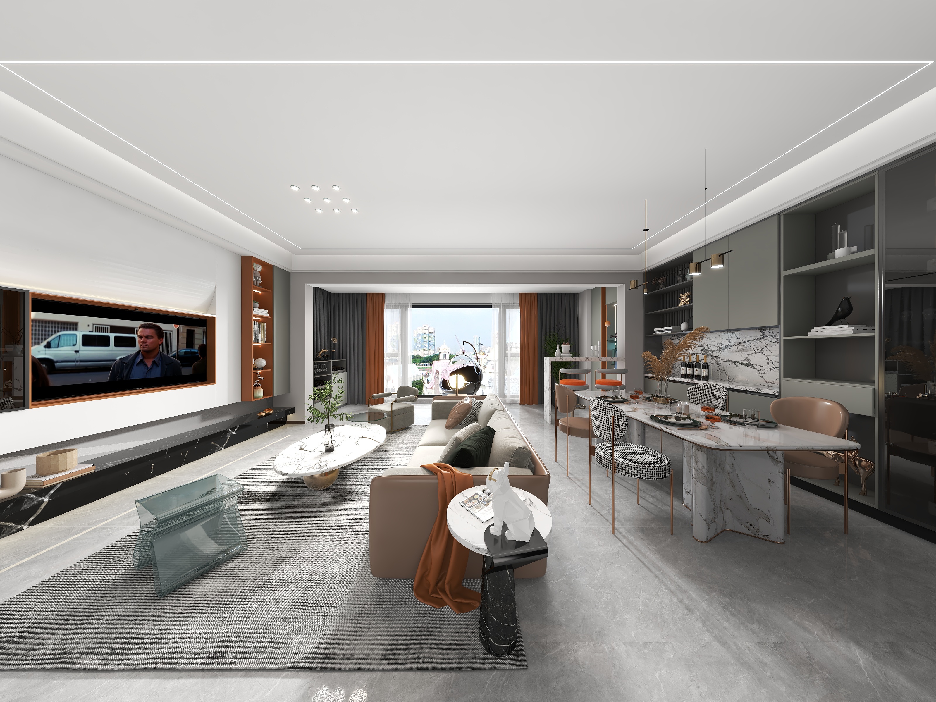 卓鹿设计工作室-人居越秀紫云府141㎡3室-装修设计方案