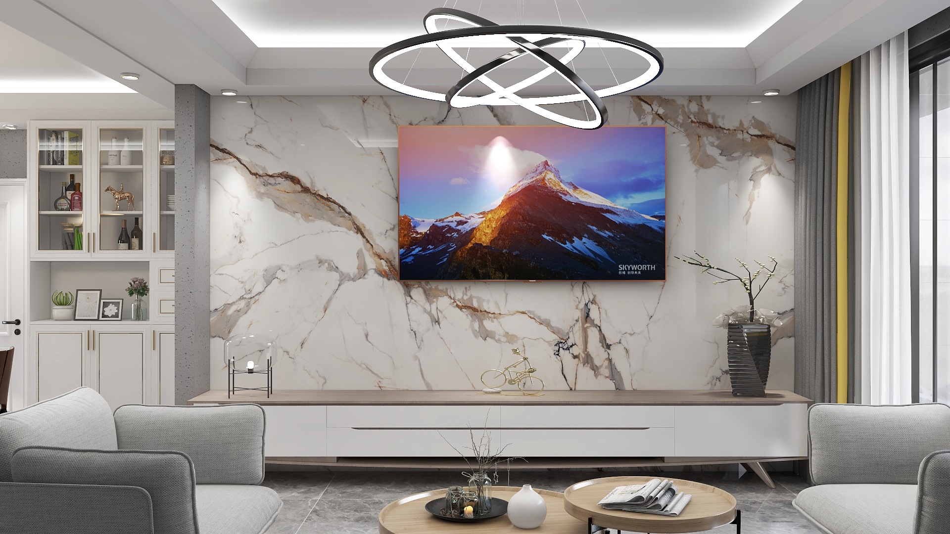 匠程装饰设计-卧龙潭庄园88㎡-装修设计方案