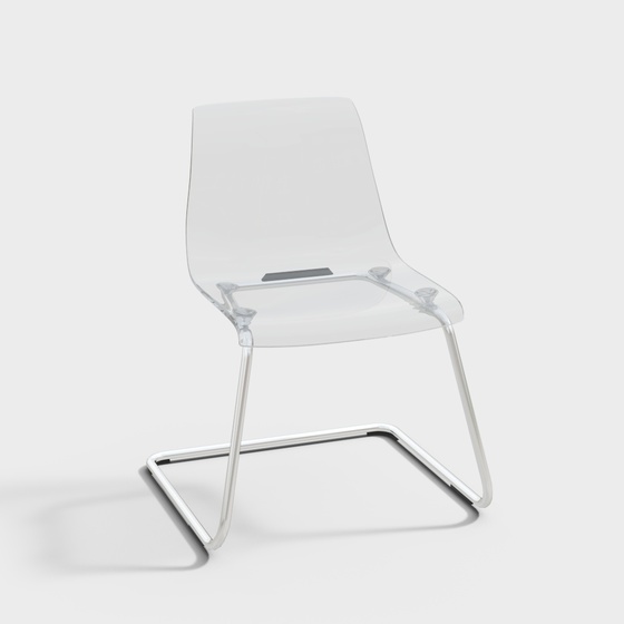 Modern White Office Chair 3D Model for Productive Workspaces